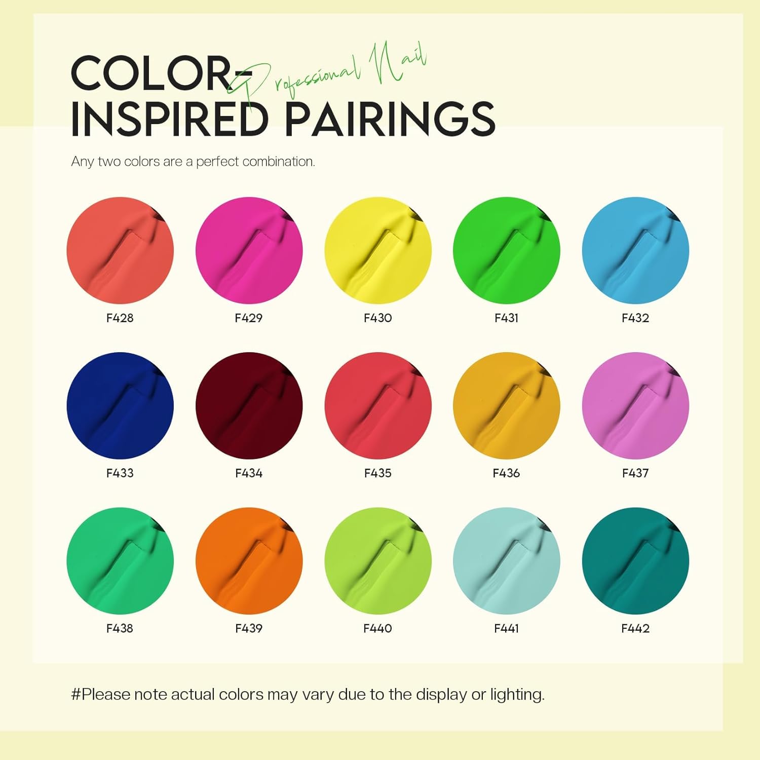 Morovan Neon Nail Polish Set: Rainbow Quick Dry 15 Vibrant Colors Fingernail Polish Regular Nail Polish Kit Finger Nail Polish Pack Spring Summer Gifts for Women - Image 7