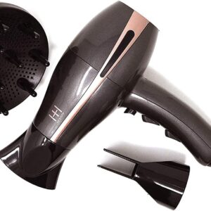 Annie | Hot and Hotter | Ceramic Ionic Twin Turbo AC Hairdryer |1875 Watt | Includes 3 Hairdryer Attachments with Heat and Speed Settings