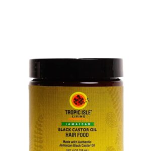 All Natural Black Castor Oil Hair Food | moisturize, thicken, strengthen & increase hair growth | Traditional Handmade Jamaican Black Castor Oil | Strong hair roots, scalp & hair growth - 4oz