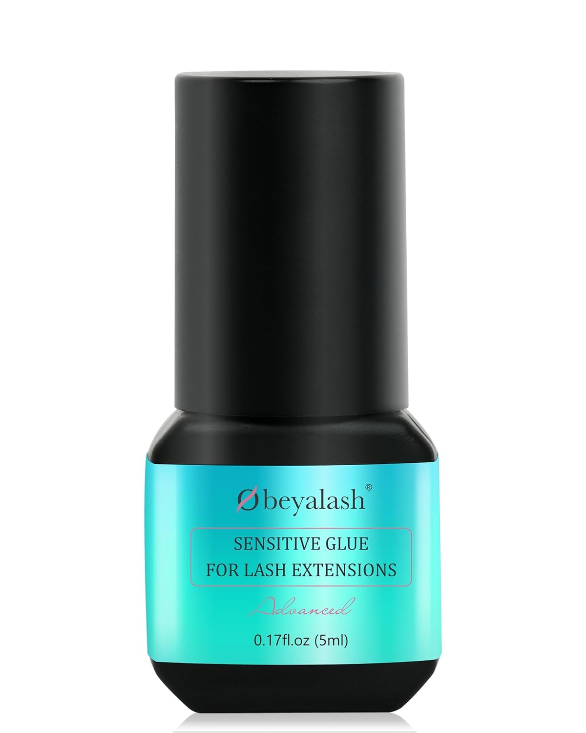 Obeyalash Sensitive Lash Extension Glue - Low Fumes Latex-Free Eyelash Glue for Extensions Strong Hold 1s Eyelash Extension Adhesive Professional Long Lasting 7 Week Lash Adhesive 5ml / 0.17fl.oz