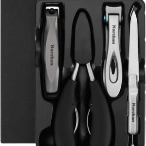 Large Nail Clippers Set, 5 Pcs Sharp Toenail and Fingernail Clippers for Men and Women (Premium, Big Size, Heavy-Duty Design)