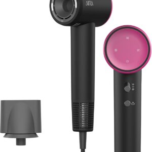 AINA Hair Dryer, Blow Dryer - Brushless Motor, 110,000 RPM Lightweight, Ionic Travel 110V/ALCI Plug(Sexy Rose)