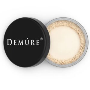 Demure Dark Circles Under Eye Treatment, Under Eye Concealer (Yellow) - Made with Pure Crushed Minerals, Loose Powder. 2 grams
