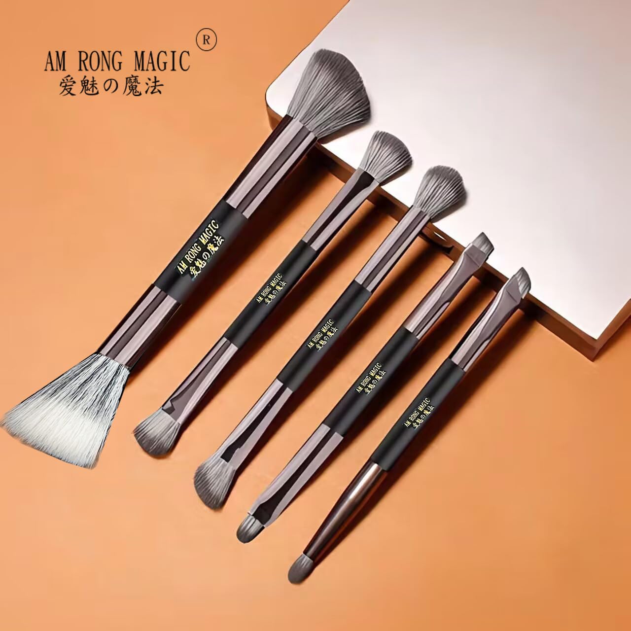 Travel Makeup Brush Set with Mirror- Pack of 10 Pcs Mini Makeup Brushes , Necessary Combination for Daily Makeup.Foundation Concealer Blush Eyeshadow Contour Powder Eyebrow Brush Set - Image 5