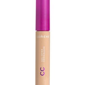 Lumene Under Eye Concealer - CC All-Over Hydrating Concealer with Medium Coverage - Multi-Tasking Under Eye Makeup Infused with Hyaluronic Acid with a Skin-Like Finish - 2 Medium (0.3 fl oz)