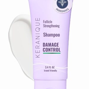 Keranique Shampoo for Dry, Damaged Hair - Keratin-Infused, Sulfate-Free, Anti-Hairfall Control, Deep Repair