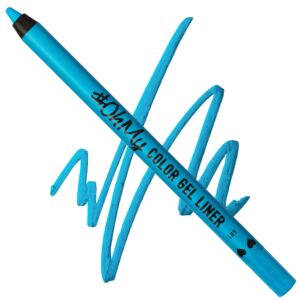 OhMy Color Gel Eyeliner Pencil - Long Lasting, Waterproof - Vibrant Colored, Highly-Pigmented Blue