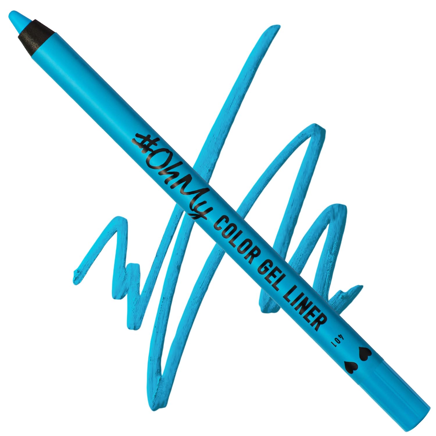 OhMy Color Gel Eyeliner Pencil - Long Lasting, Waterproof - Vibrant Colored, Highly-Pigmented Blue
