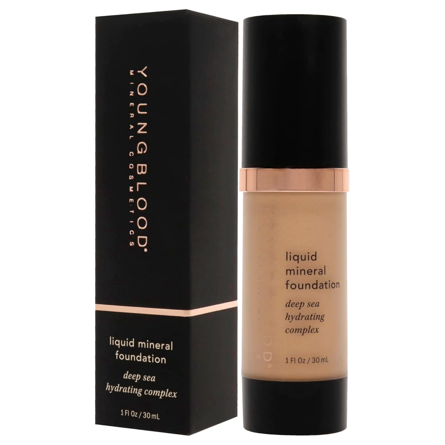 Youngblood Liquid Mineral Foundation, Sun Kissed | Lightweight, Dewy Full Coverage Makeup for Dry Skin | Poreless, Flawless Tinted Glow | Vegan, Cruelty Free, Gluten-Free - Image 4