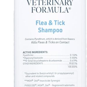 Veterinary Formula Flea and Tick Shampoo for Dogs and Cats, 16 oz