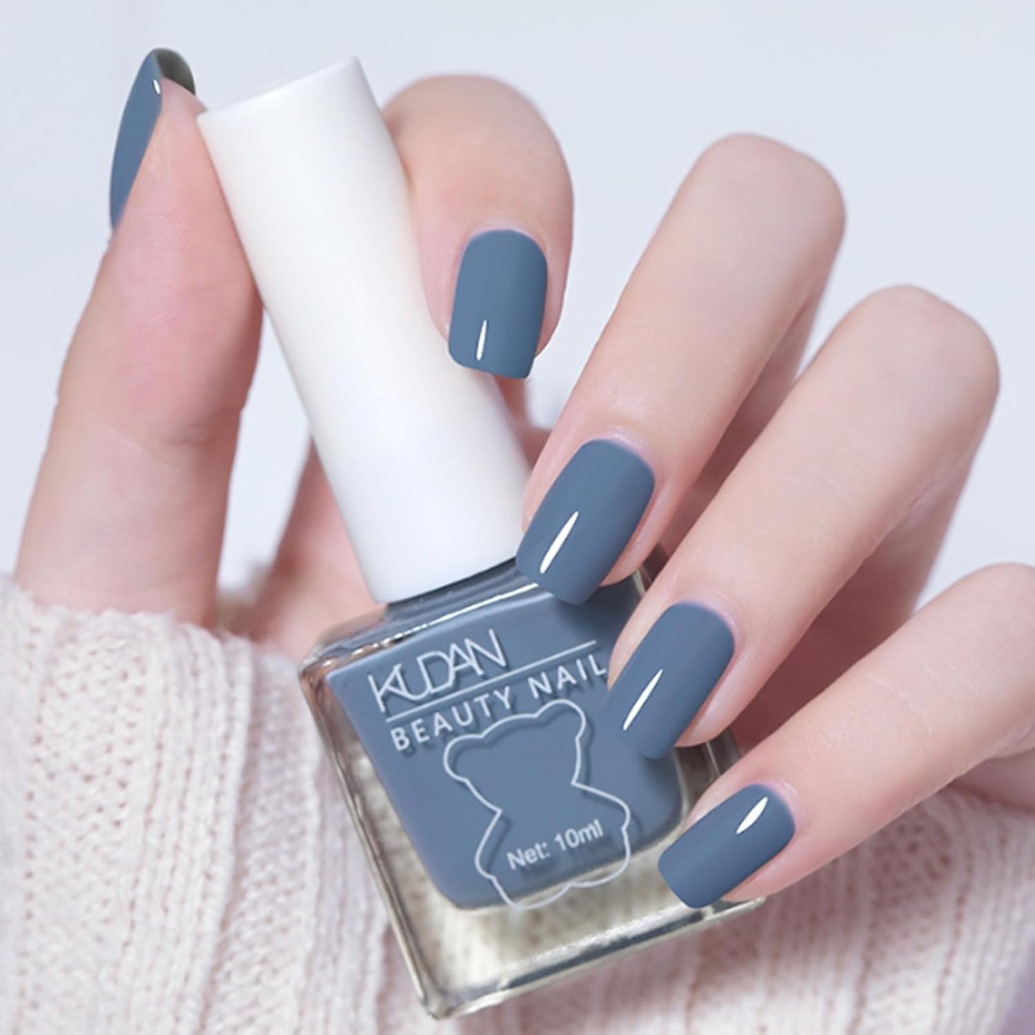Blue Nail Polish - Long-Lasting Nail Polish - Air Dry Quick Dry Nail Varnish - Chip Resistant Nail Lacquer Easy Apply - Fingernail Polish Nail Art Polish for Women Manicure DIY