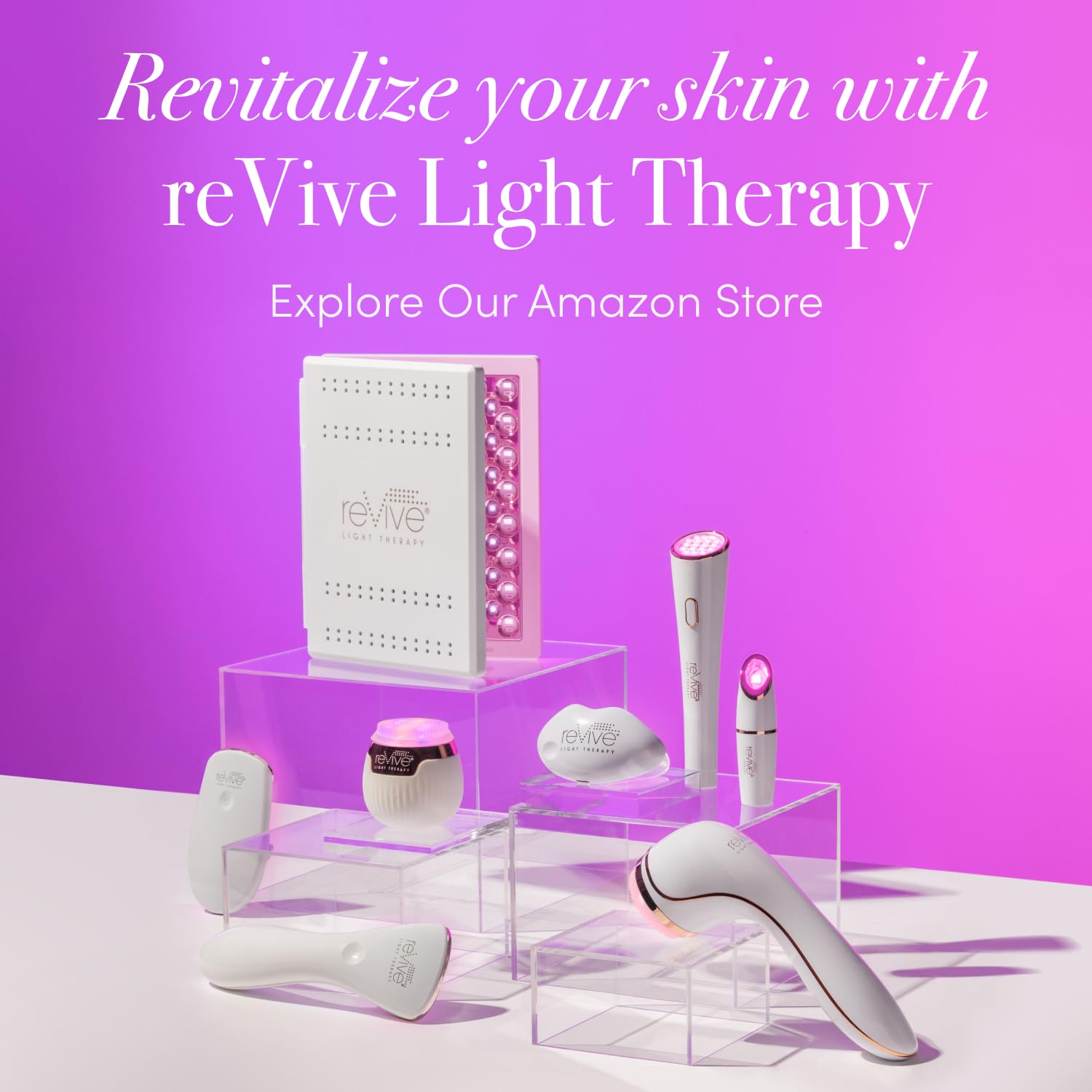 reVive dpl lla Blue & Red Light Therapy Device for Face | 3-in-1 Anti-Aging Wrinkle Reduction Light Panel | 3-Minute LED Acne Treatment - Image 9