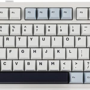 EPOMAKER x Aula F75 Gasket Mechanical Keyboard, 75% Wireless Hot Swappable Gaming Keyboard with Five-Layer Padding&Knob, Bluetooth/2.4GHz/USB-C, RGB (Light Blue, LEOBOG Reaper Switch)