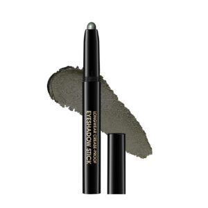 Eyeshadow Stick, Shimmer and Matte Cream Eye Shadow Brightener Sticks Eyeliner Pencil Crayon, Waterproof Long Lasting Eye Highlighter Stick Makeup,0.056 Oz(#4-Bottle Green)