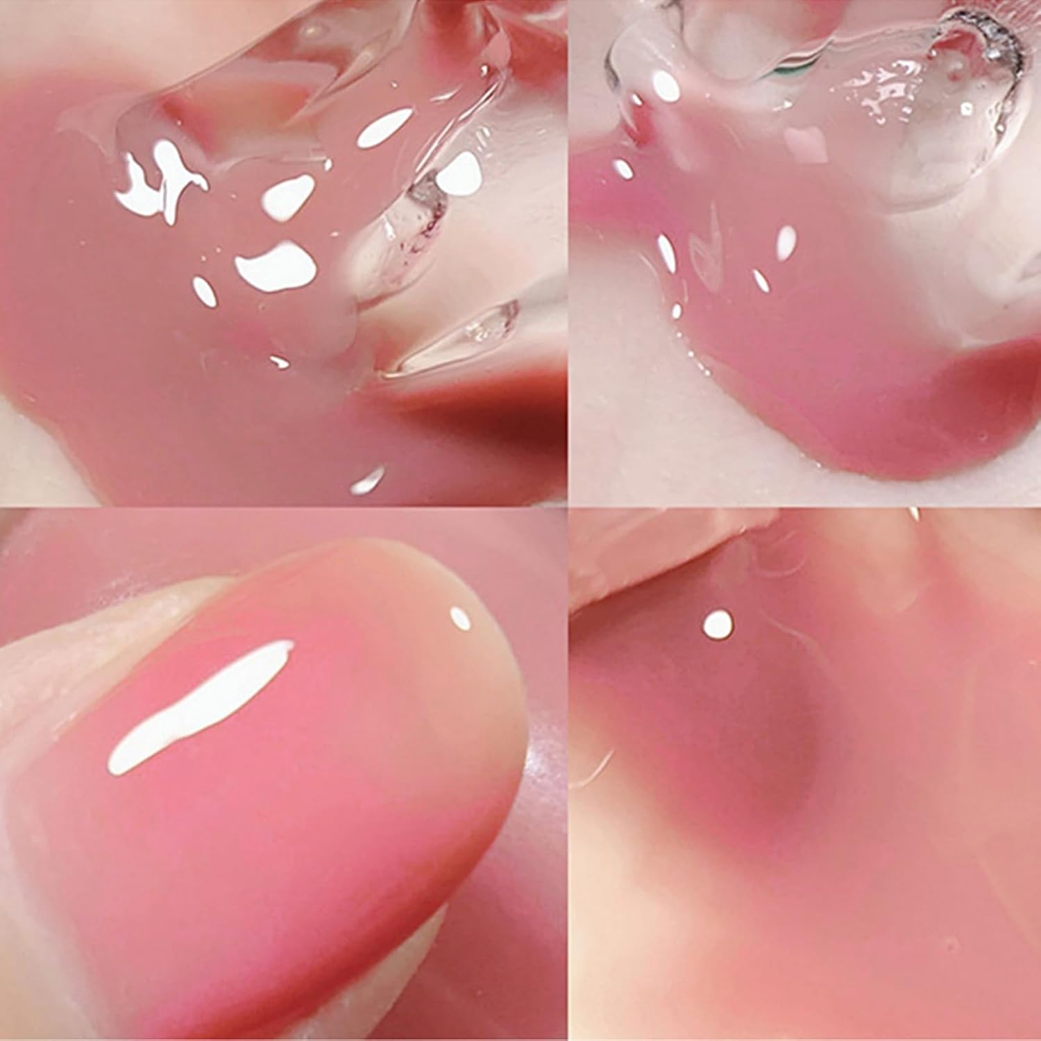 Air Dry Clear Pink Nail Polish - Jelly Gel Polish for Long Lasting DIY Manicure, 12ML - Image 4