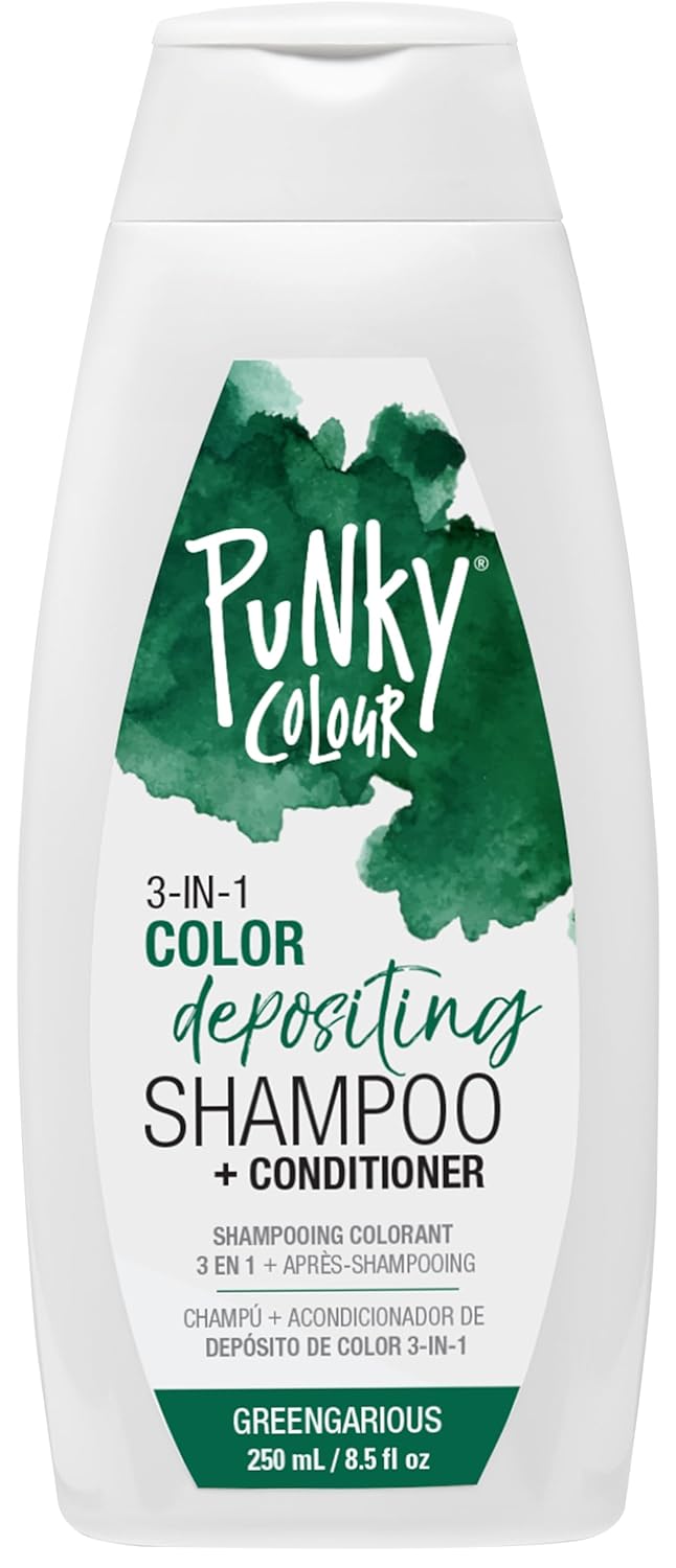 Punky Colour 3-in-1 Color Depositing Hair Cleanser & Conditioner, 8.5 fl oz (Greengarious)