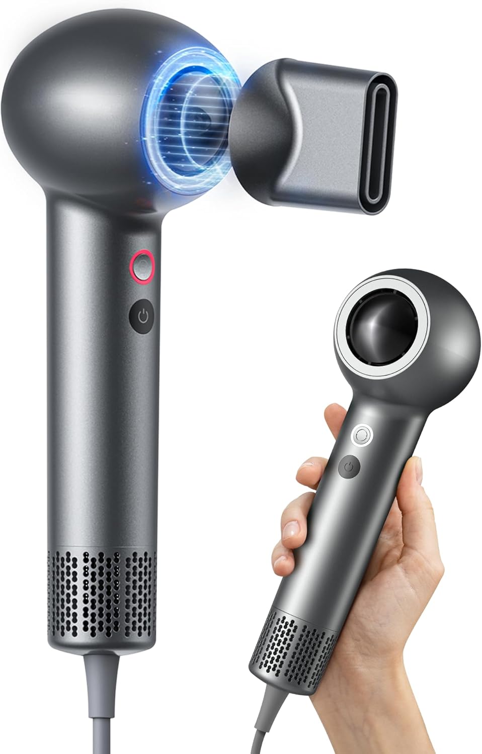 SYLPH Hair Blow Dryer for Travel, Mini and Portable Hair Dryer 200 Million Ionic, 112,000 RPM Motor for Fast Drying, Small and Compact Intelligent Temperature Control Hair Dryers for Women, Stars