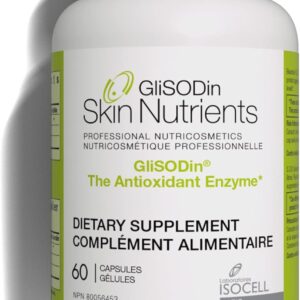 GliSODin Skin Nutrients The Antioxidant Enzyme – Protection Against Free Radical Damage - Reduces Oxidative Stress - 60 capsules – 1 Month Supply