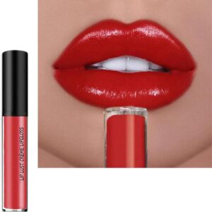 12 Color Cream Lip Gloss, 2024 Long-Lasting Moisturizing Velvet Lip Lipstick, Non-Stick to Cup, Waterproof, Hydrating Lip Tint Natural Jelly Lipstick (08#, 1.2 Fl Oz)