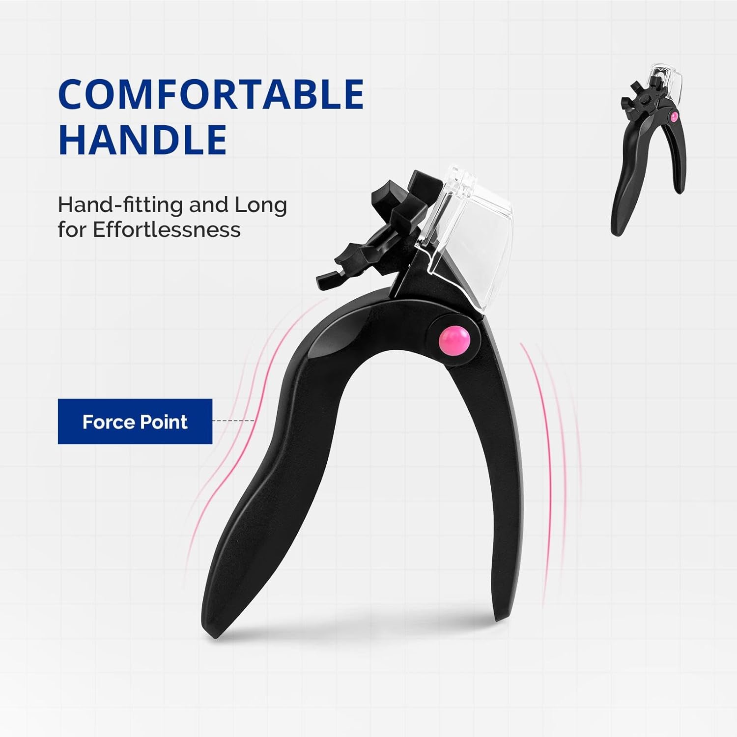 AIRSEE Adjustable Acrylic Nail Clippers with Sizer & Catcher, Nail Tip Cutter with Length Dial, Professional Stainless Steel Trimmer for Fake False Nails, Nail Extensions, Manicure Salon Home, Black - Image 7