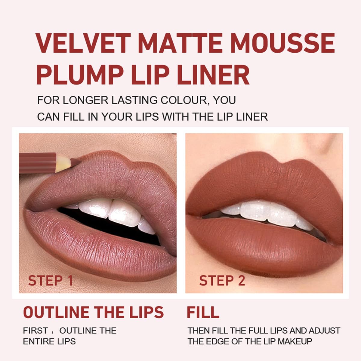12Pcs Matte Lip Liner Set,Creamy Velvet Lipstick,One Step Lips Makeup Kit,Waterproof Long Lasting Smooth High Pigmented Lip Pencil for Daily - Image 5