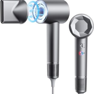 Hair Dryer, 130000 RPM High Speed Blow Dryer for Fast Drying, Low Noise, Lightweight Design for Home & Travel Use, Perfect for Men, Women, and Professionals