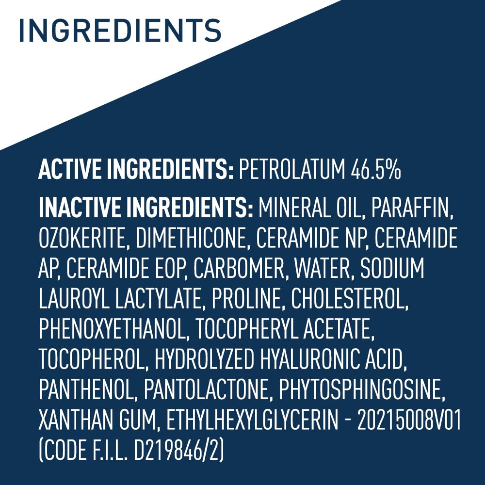 CeraVe Healing Ointment, Hydrating Skin Protectant With Petrolatum, Hyaluronic Acid & Ceramides, Face & Body Skin Barrier Repair For Cracked, Chafed, Dry Skin, Fragrance Free & Lanolin Free, 12 Oz - Image 10