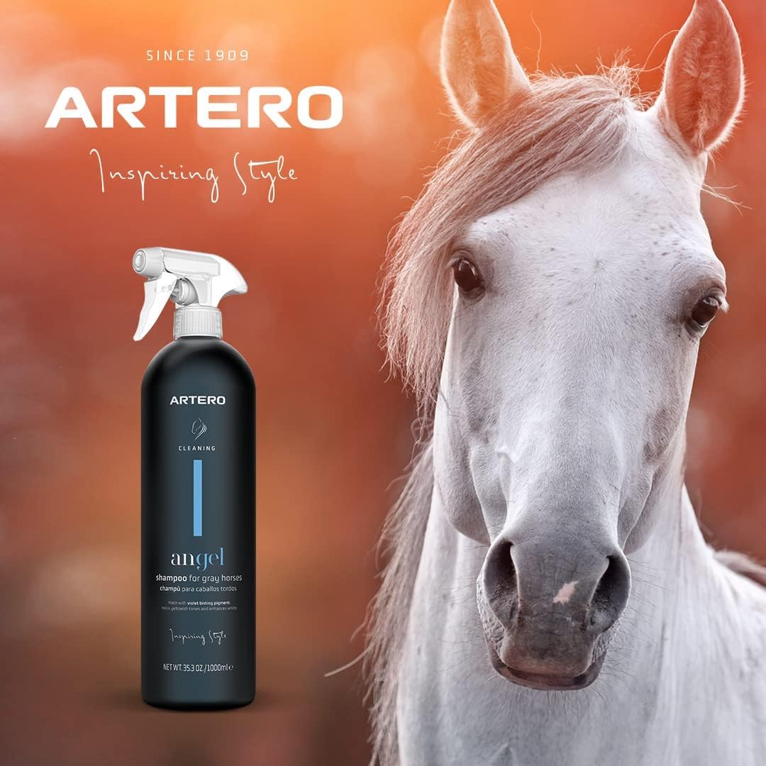 Artero Angel. Whitening Shampoo for White Horse Hair of Dapple-Coated equines - Image 3