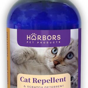 Harbors Cat Scratch and Chewing Deterrent Spray - 8 oz / 236 ml | Formulated with Essential Oils | 100% Satisfied or Return