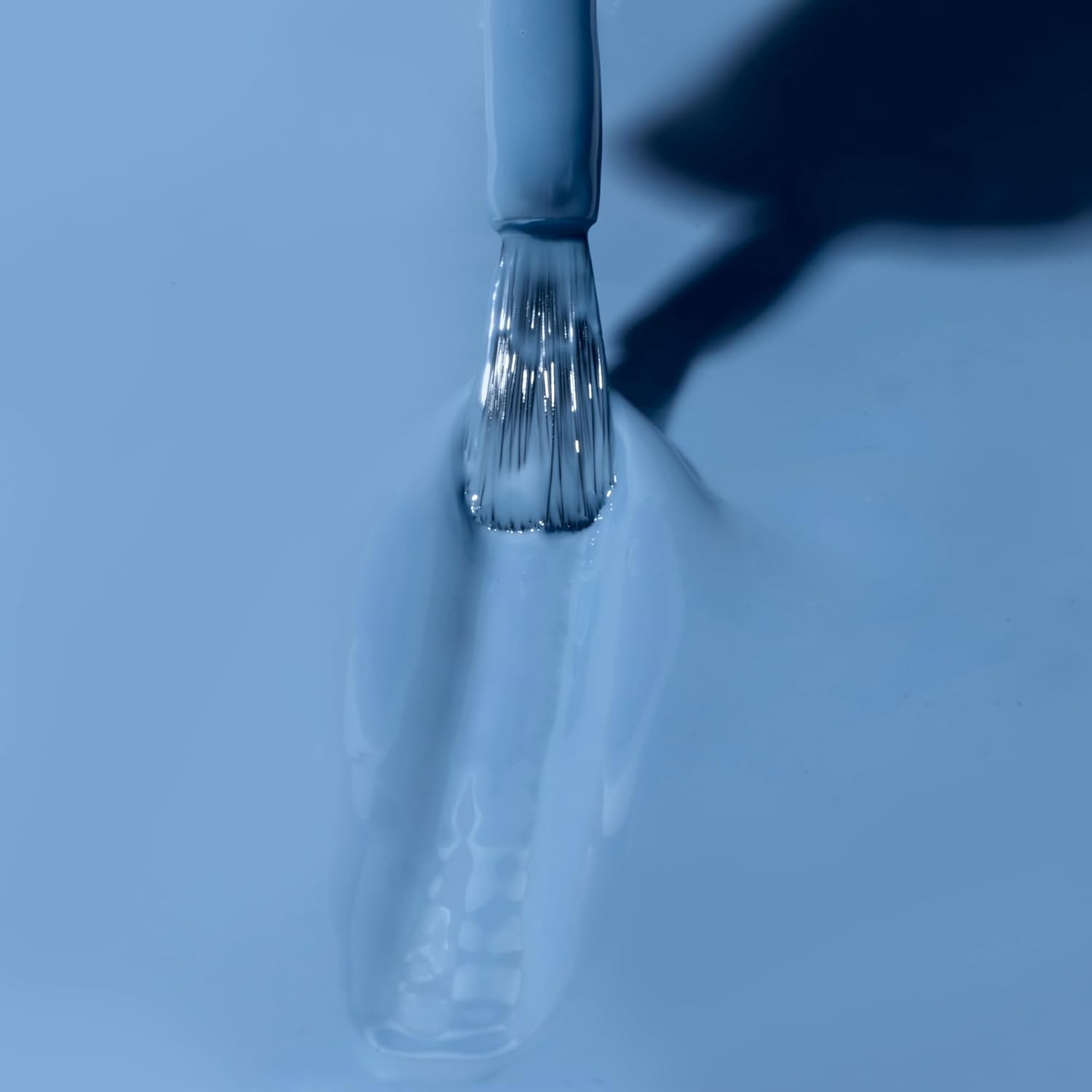 Dazzle Dry Nail Lacquer (Step 3) - Varsity Blues - A muted light denim. Full coverage cream. (0.5 fl oz) - Image 3