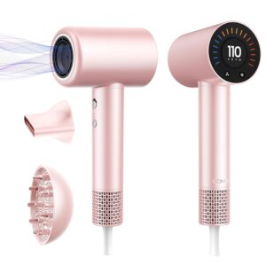 CONFU Hair Dryer, 110000 RPM Fast Drying Blow Dryer with Magnetic Diffuser and Concentrator, Professional Lightweight Ionic Hair Dryer for Women and Men