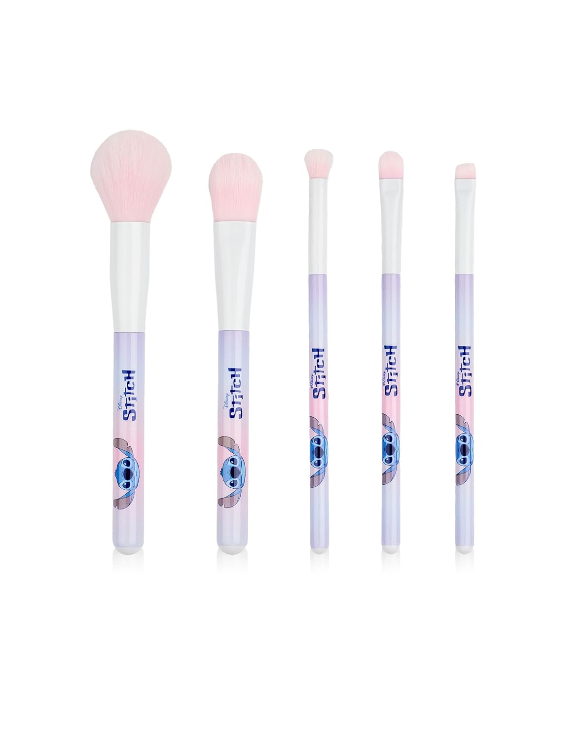 Disney Lilo & Stitch Womens Makeup Brush Set | Multicoloured Character Beauty Brushes with Zip Up Storage Case - Image 3