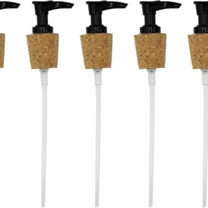 Creative Hobbies Black Pump Dispenser with Cork Stopper for Easy Press-in Fit (Pkg/5)