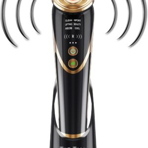 Radio Frequency Facial Machine with EMS - Anti-Aging Skin Tightening Rejuvenation Skin Care Eqipment Home Use,5 in 1 Light Therapy for Wrinkles Lifting High Frequency Face Massager.