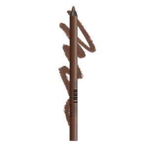 NYX PROFESSIONAL MAKEUP Line Loud Lip Liner, Longwear and Pigmented Lip Pencil with Jojoba Oil & Vitamin E - Rebel Kind (Chocolate Brown)