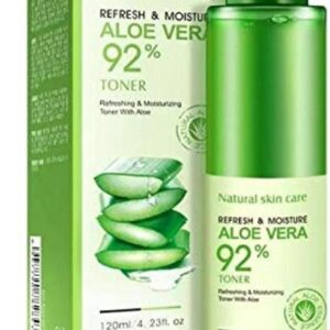 BIOAQUA 92% Aloe Vera Refresh Moisturizing Toner Natural Plant Skin Care 120ml