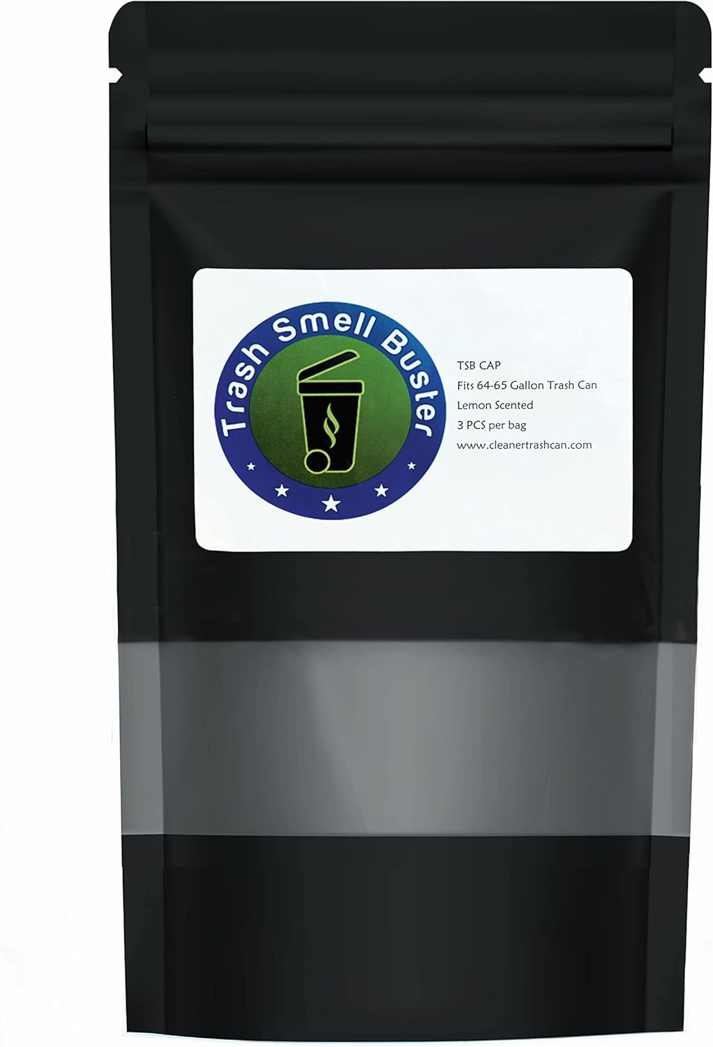 Trash Can Cover, Odor Eliminating Bag with Elastic Rubber Band, Eliminates Odor from Trash, Durable, Effective, Chemicals Free, 64 Gallon Size, 3 Covers - Image 3