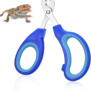 Stainless Steel Bearded Dragon Cat Nail Clippers, Pet Toe Nail Clippers Professional Grooming Supplies for Bird Small Reptiles Guinea Pig Dog Rabbit Turtle,Chameleon,Iguana