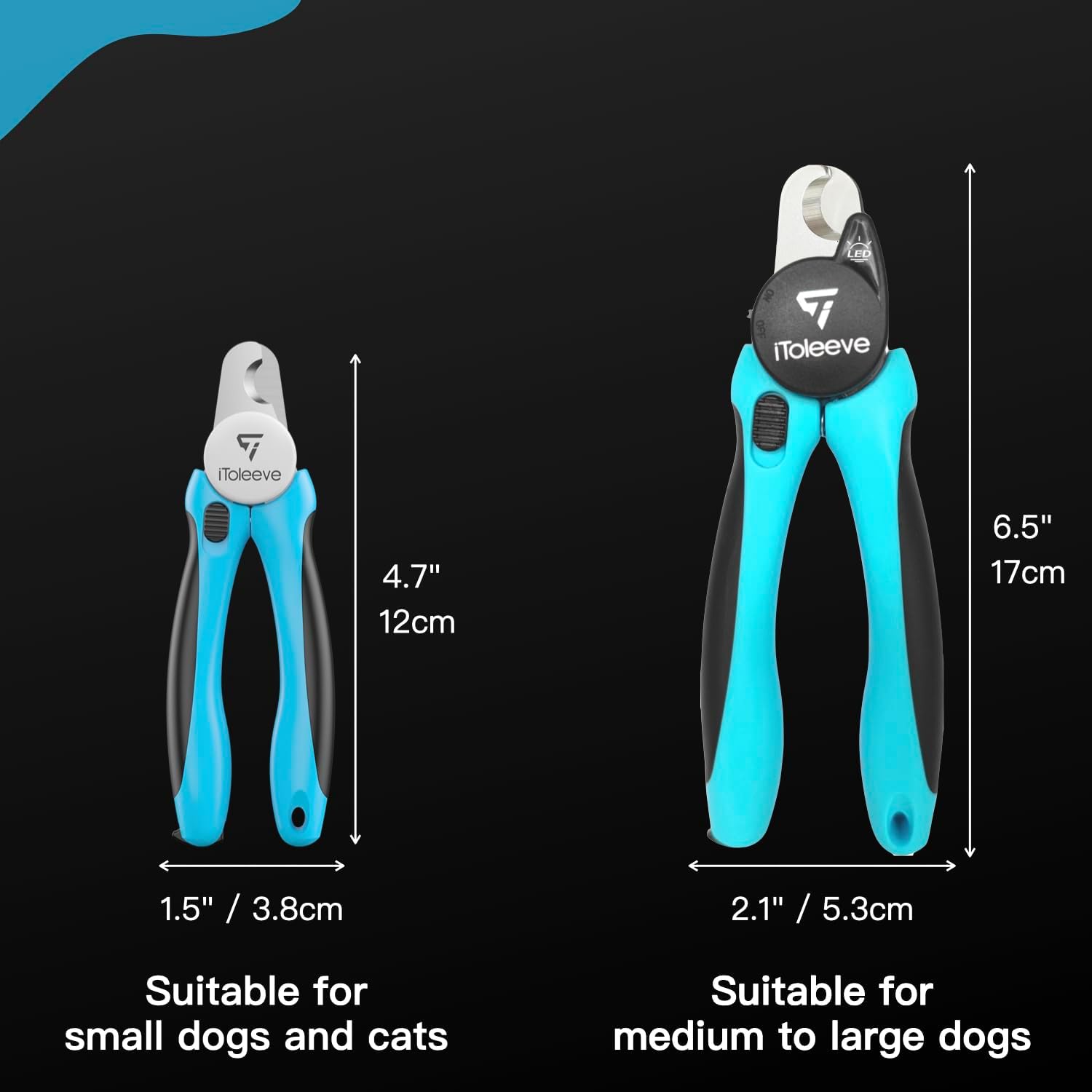 Professional Small Dog & Cat Nail Clippers with Nail File - Extra Sharp, Safe & Easy Trimming for Thick Nails - Safety Guard to Prevent Overcutting - Ideal for Small & Medium Breeds - Image 7