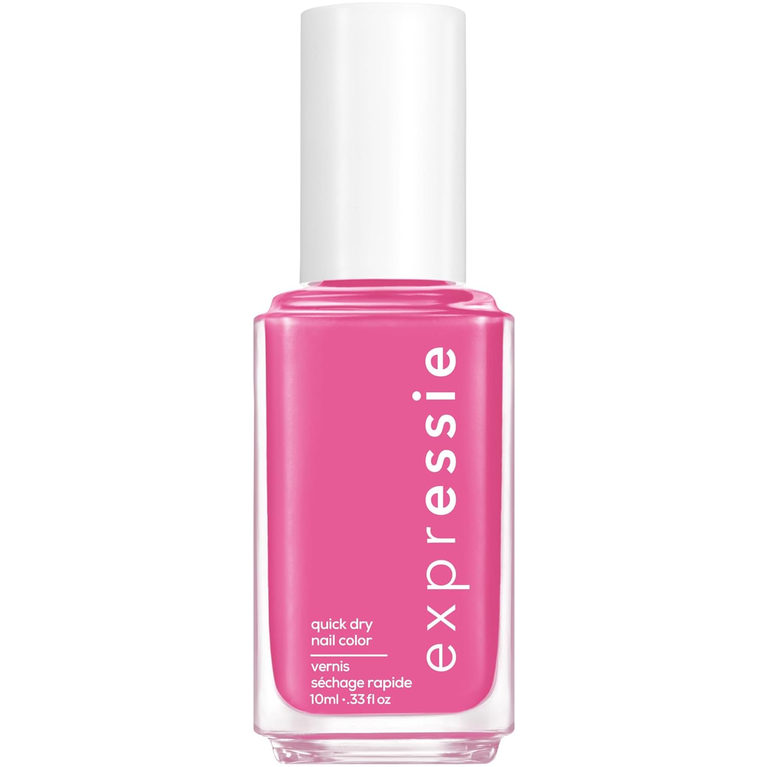 Essie expressie, Quick-Dry Nail Polish, 8-Free Vegan, Hot Pink, Trick Clique, 0.33 fl oz