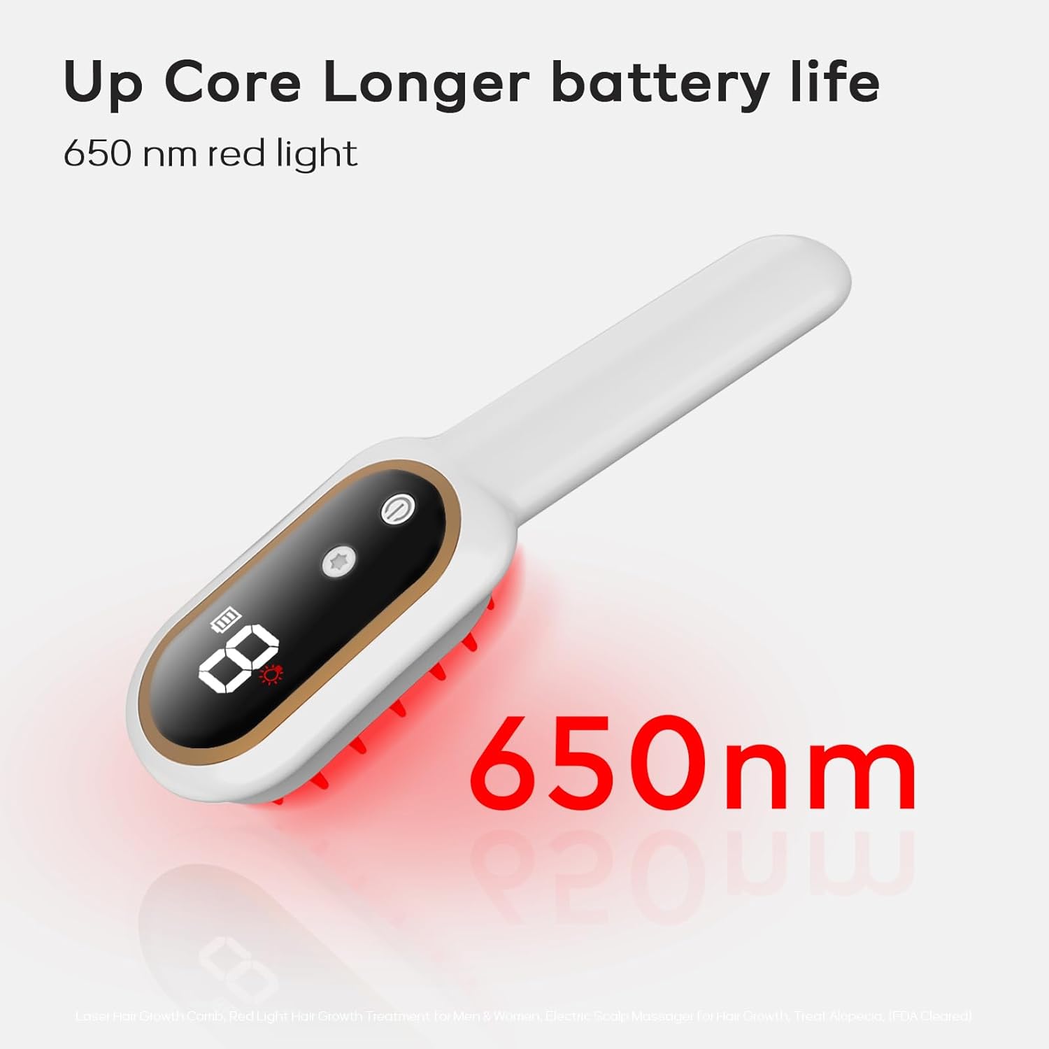 Laser Hair Growth Comb, Red Light Hair Growth Treatment, Electric Scalp Massager for Hair Growth, Treat Alopecia - Image 2