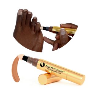 is A Toe Corn Makeup That Instantly Hides Toe Corns | Water-Resistant | Foot Care | Body and Scar Blemishes | Tattoo Cover up | Gifts for Her (CHESTNUT)