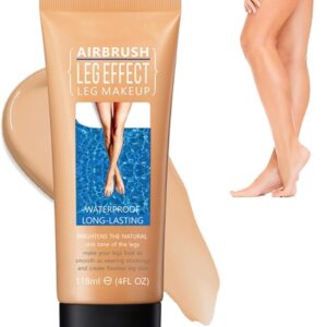 Leg Makeup Waterproof No Transfer, Leg Vein Cover up Makeup for Varicose Veins Waterproof Black Skin, Leg and Body Scar Cover up Makeup for Tattoo Cover Up (#2 Medium Golw)