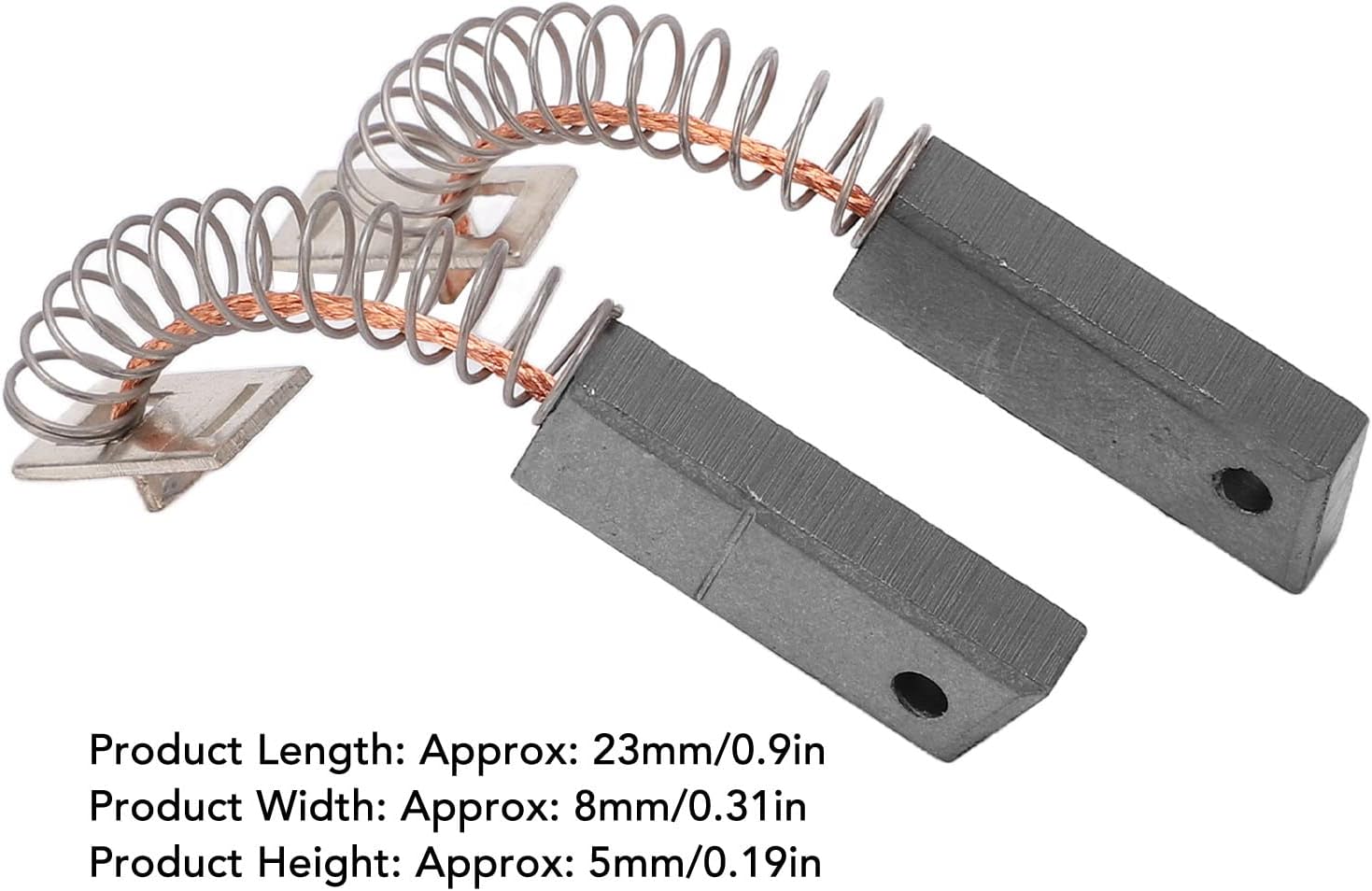 Acouto Replaceable Carbon Motor Brushes 4PCS Alternators Brush Set A647X50870 Metal Alternators Brush Set Replacement for IR IF - Image 2