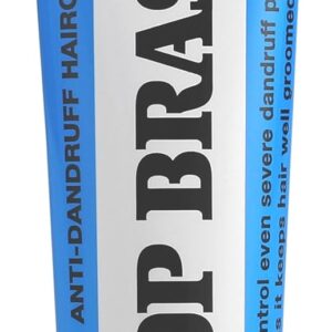Top Brass Anti Dandruff Hair Cream for Men & Women - Hair Cream for Styling Infused with Beeswax & Candelilla - Relieves Scalp Dryness, Dandruff, Flaking & Itching - Non-Greasy, Non-Medical Scented