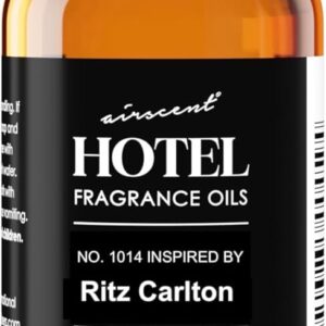 AirScent Hotel Diffuser Oil Inspired by The Ritz Carlton Hotel Scent - Premium Fragrance Oil No. 1014 for Ultrasonic and Waterless Diffusers and Crafting - 10 mL, 0.34 fl oz Glass Dropper Bottle