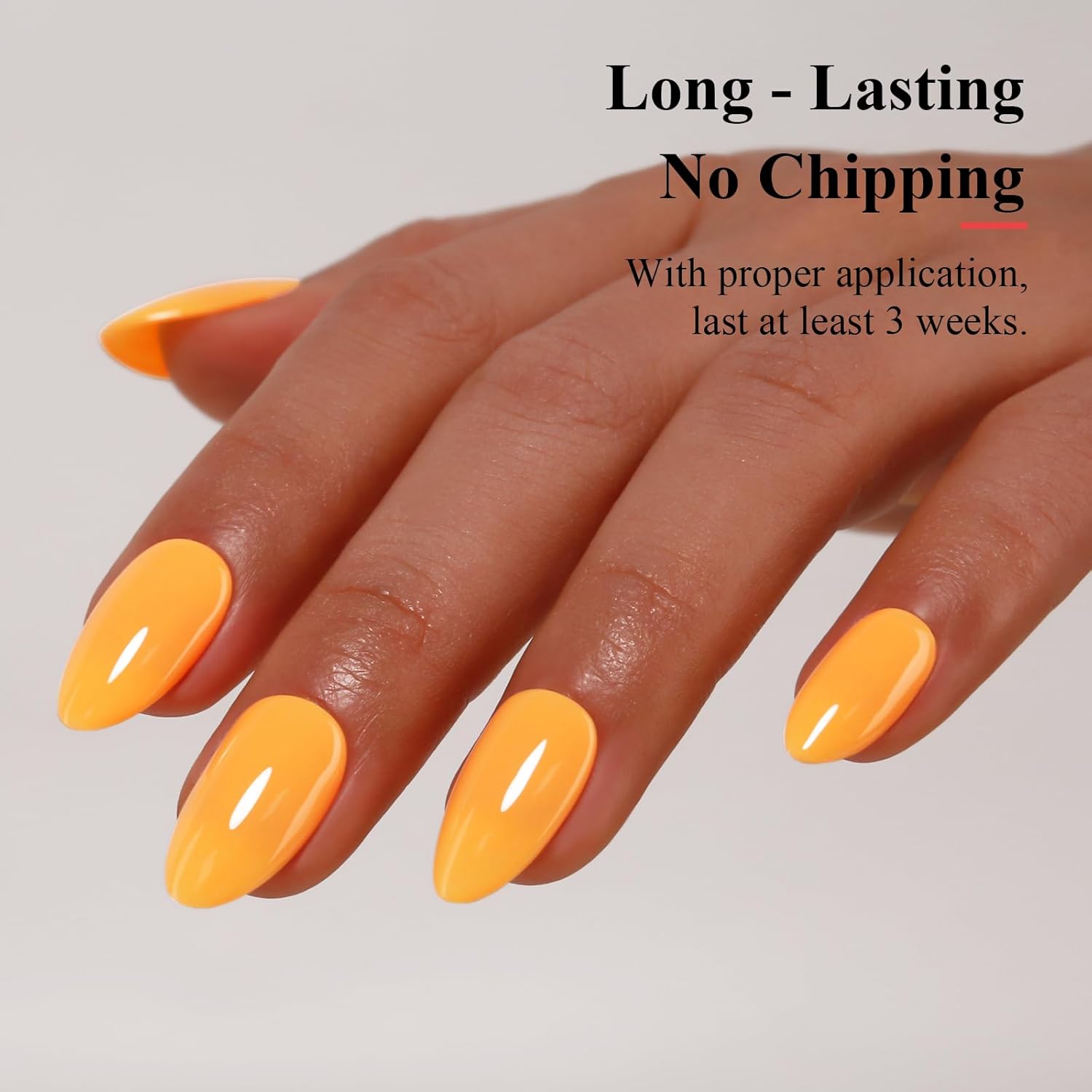 Imtiti Pastel Gel Nail Polish, 0.5 Fl Oz Light Yellow Orange, Spring/Summer/Easter Gel Nail Polish DIY Nail Art Starter Manicure Salon Kit - Image 3