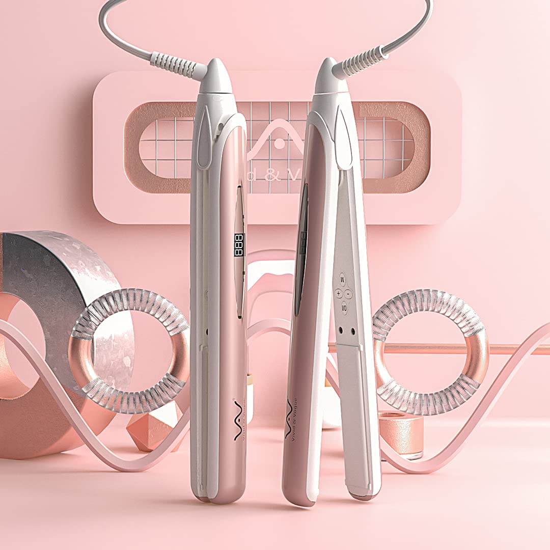 VAV Hair Straightener Flat Iron 2 in 1 Hair Iron Ceramic Tourmaline Panel Fast Heat Up Hair Styling Tools Temperature Adjustable - Image 6