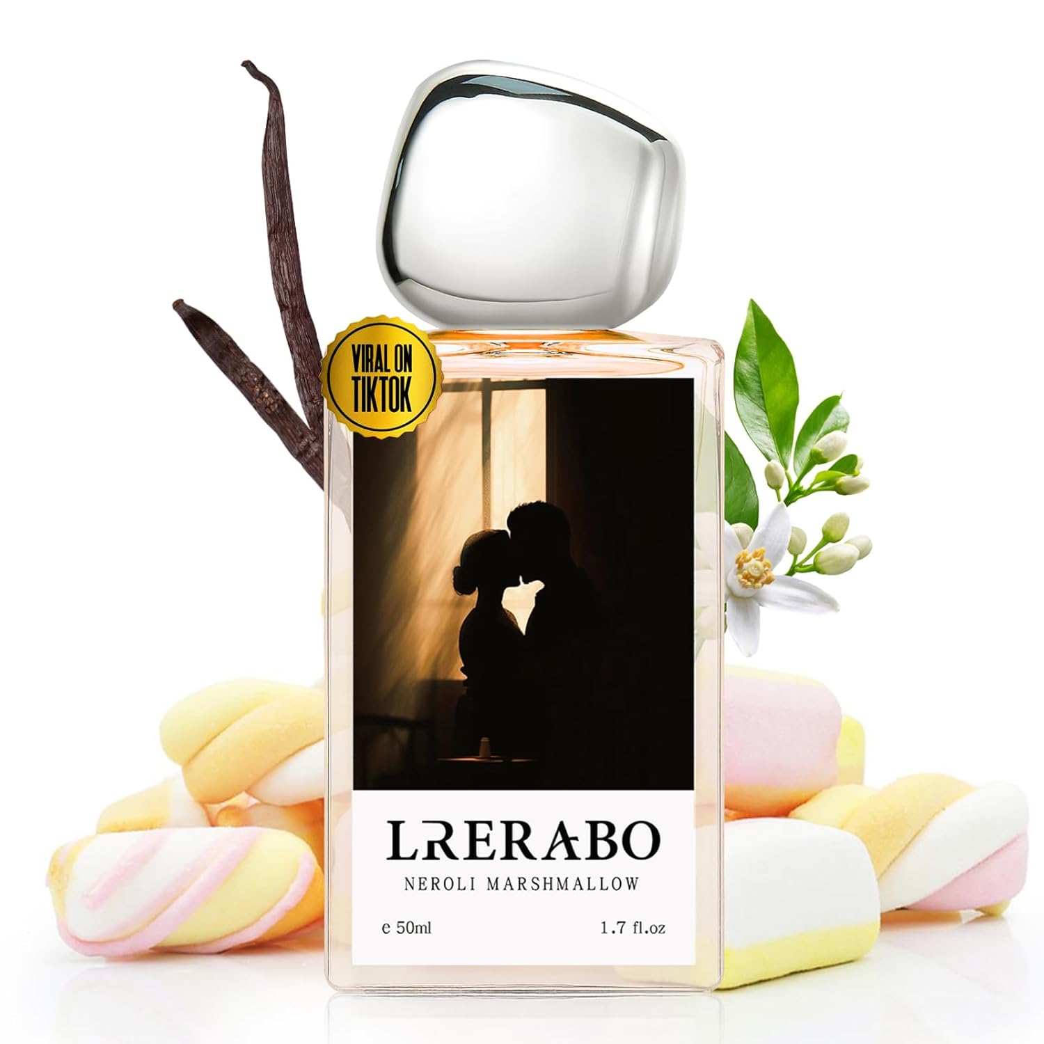Floral Marshmallow Eau de Parfum - Inspired by Love, Don't Be Shy Replica Perfume, Luxury Fragrances for Women, Best Long Lasting Hair Women Perfume Spray - 1.7 Fl Oz (50ml)