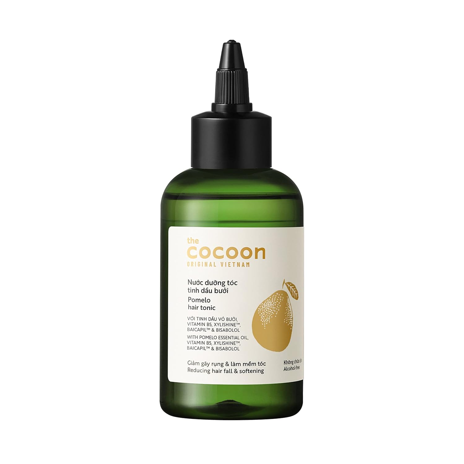 Cocoon Pomelo Grapefruit Oil Hair Tonic. Vegan Scalp Serum Treatment for Thinning, Damaged & Breakage Hair | Soften, Reduce Hair Loss & Promote Hair Growth | 4.73 fl oz